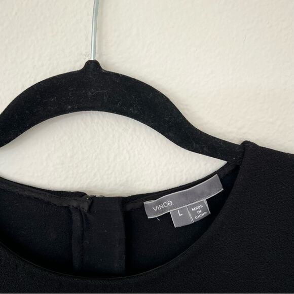 Vince Viscose-Blend Boucle Dress in Black - Picture 7 of 10